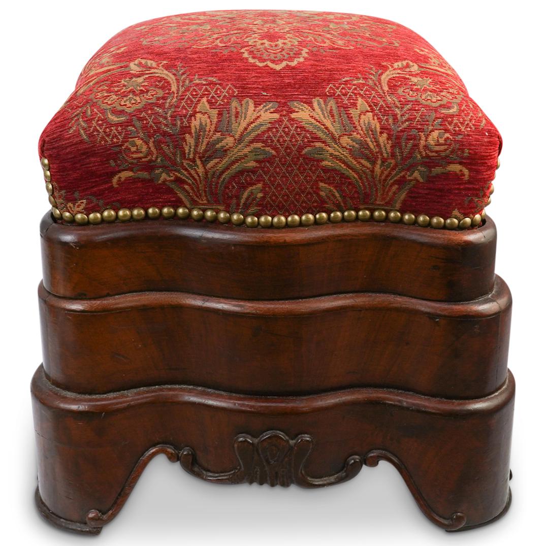 Antique Mahogany Empire Stool (1 of 4)