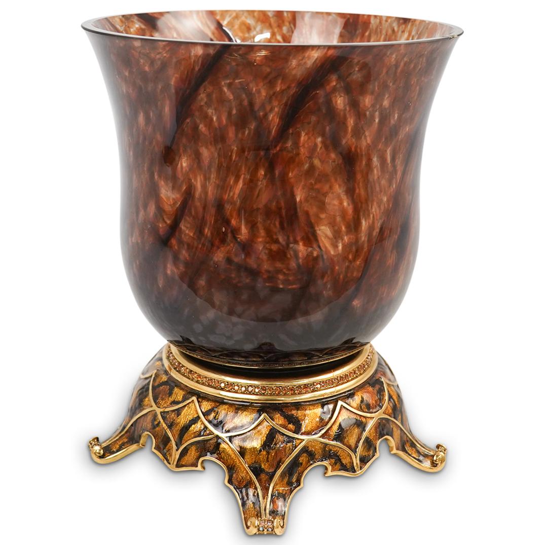 Jay Strongwater Large Jeweled Votive Bouquet (1 of 4)