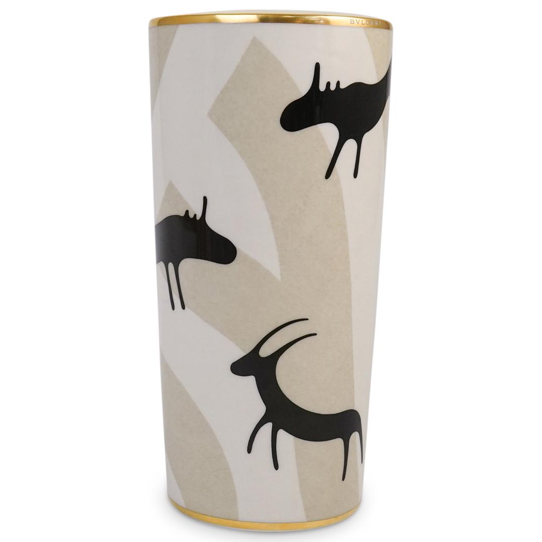 Rosenthal Bulgari "Pascolo Rupestre" Porcelain Vase (1 of 5)