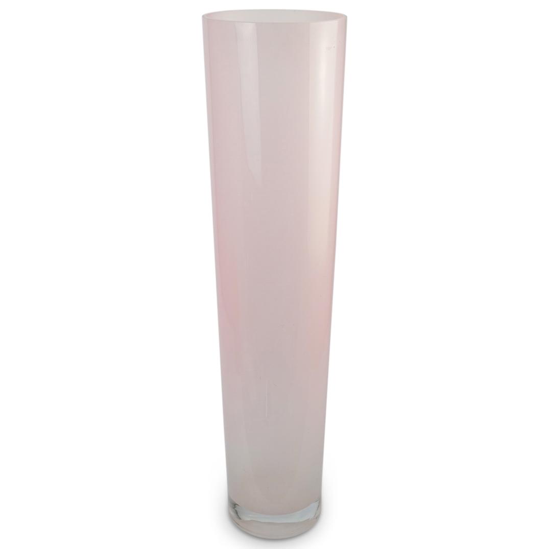Murano Pink Glass Vase (1 of 3)