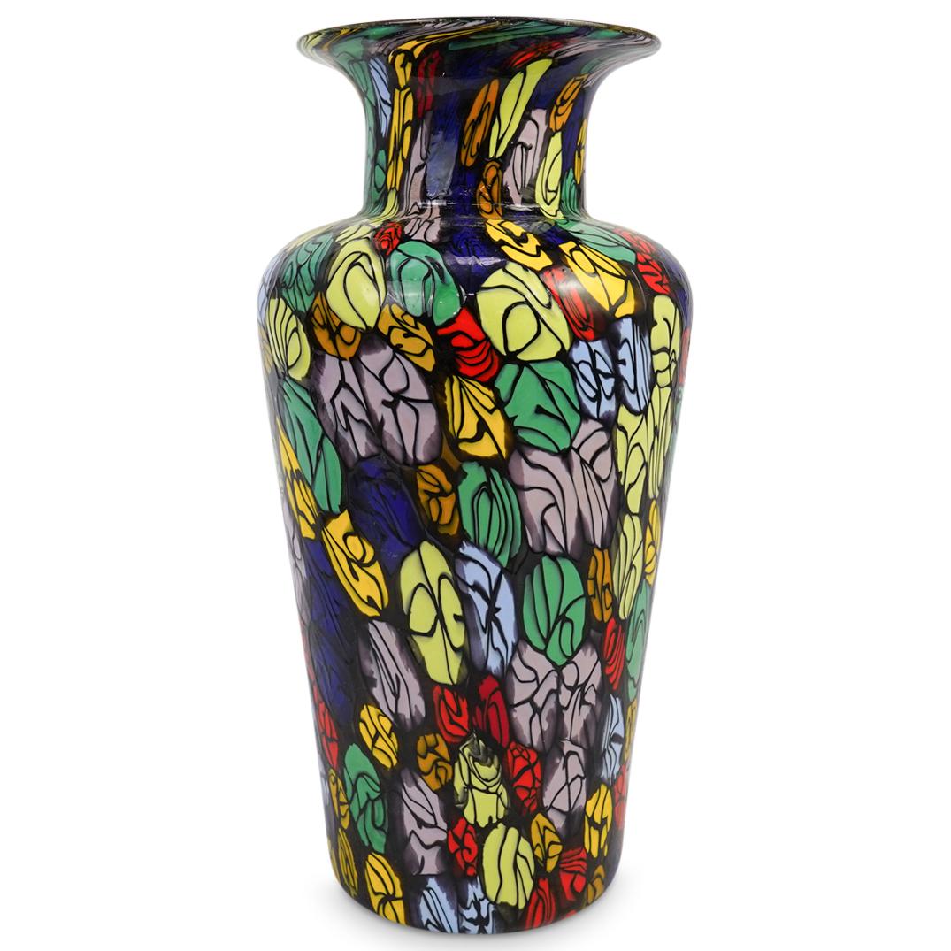 Murano Glass Millefiori Vase (1 of 4)