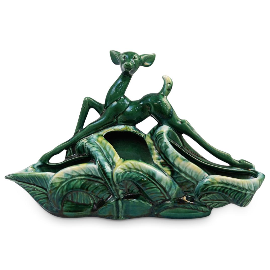 Art Deco Deer Planter Lamp (1 of 6)