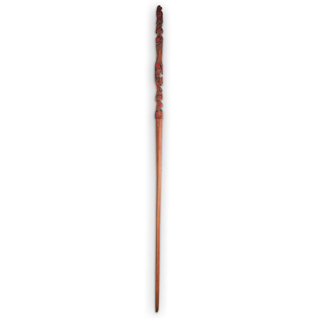 Antique Native American Totem Pole Cane (1 of 3)