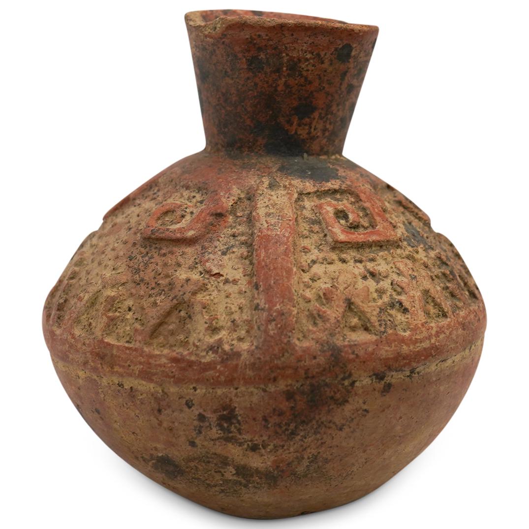 Small Pre-Columbian Lambayeque-Chimu Incised Vessel (1 of 4)