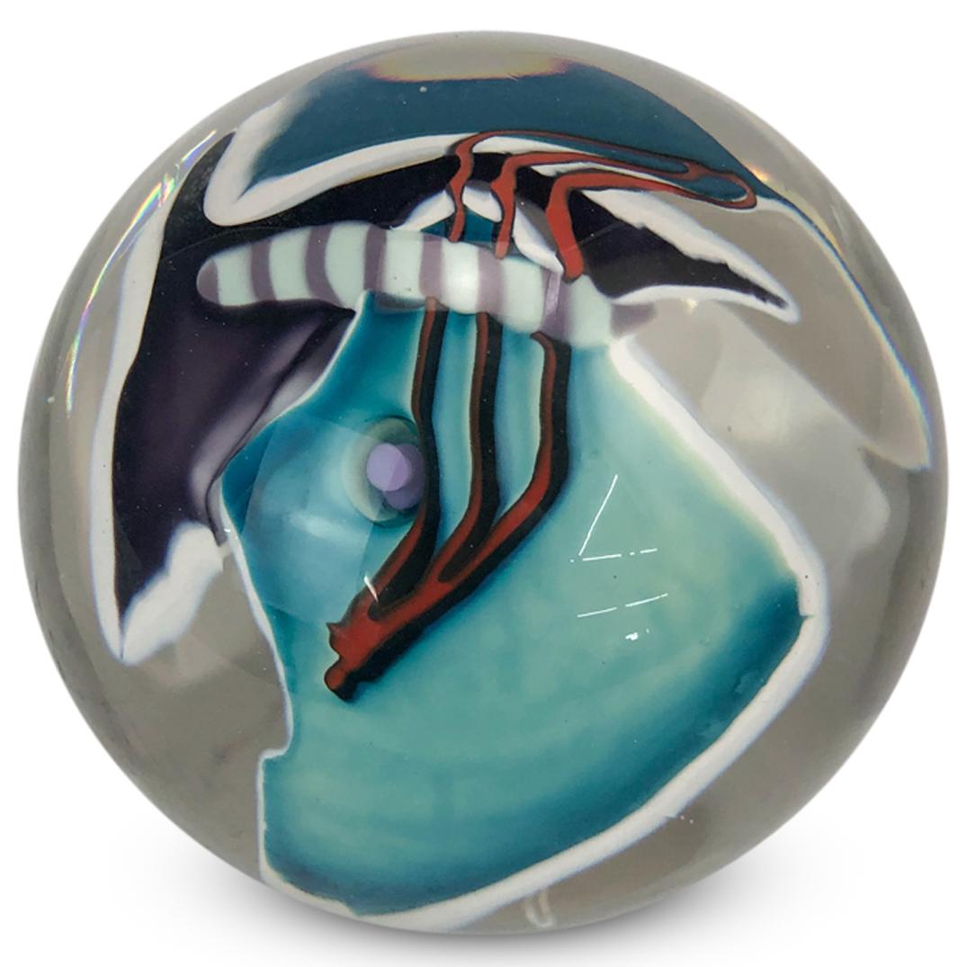 Art Glass Paperweight by James Wilbat (1 of 3)