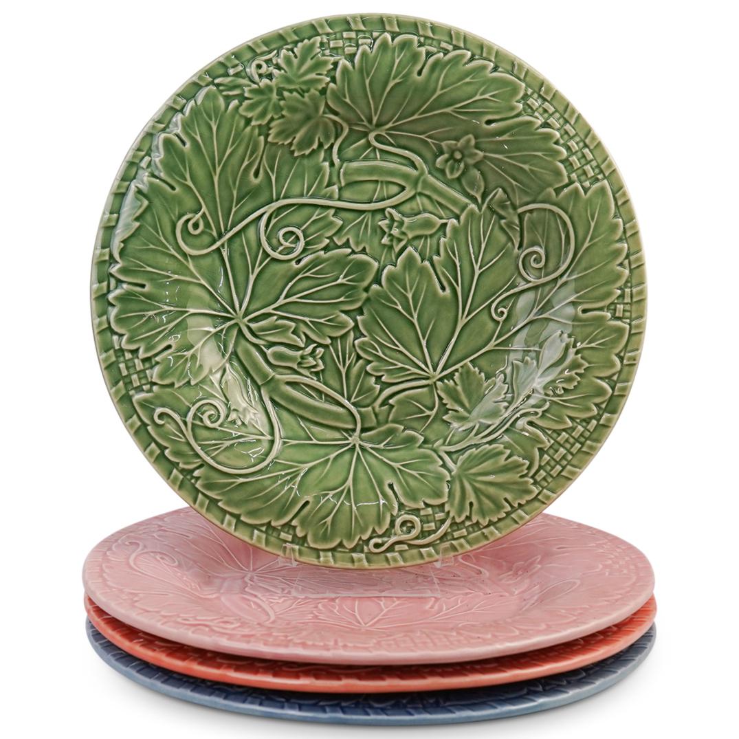 (4 Pc) Neiman Marcus Majolica Plates (1 of 4)