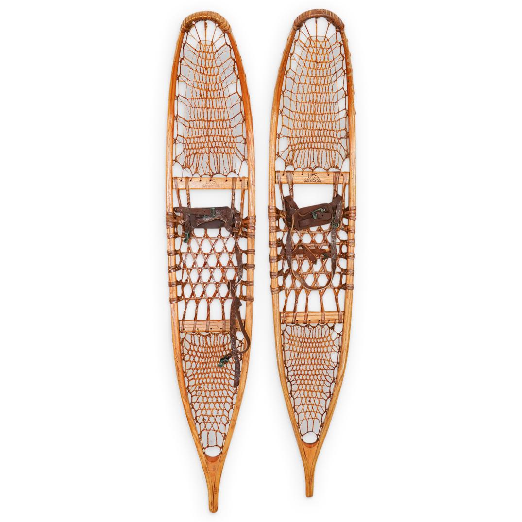 (2 Pc) C.A. Lund Vintage Military Snowshoes (1 of 6)