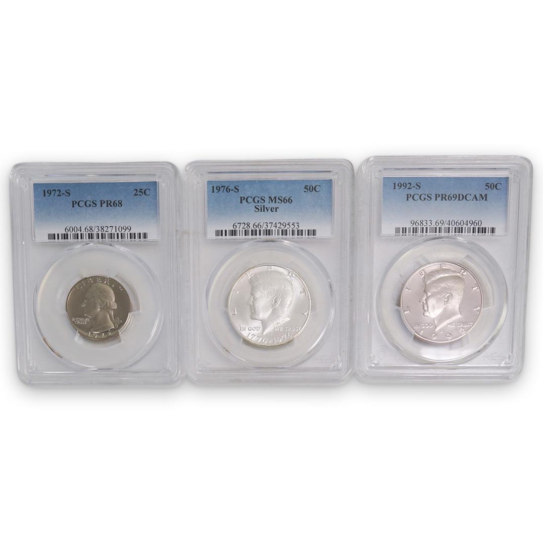 (3Pc) U.S. Graded Coins (PCGS) (1 of 6)