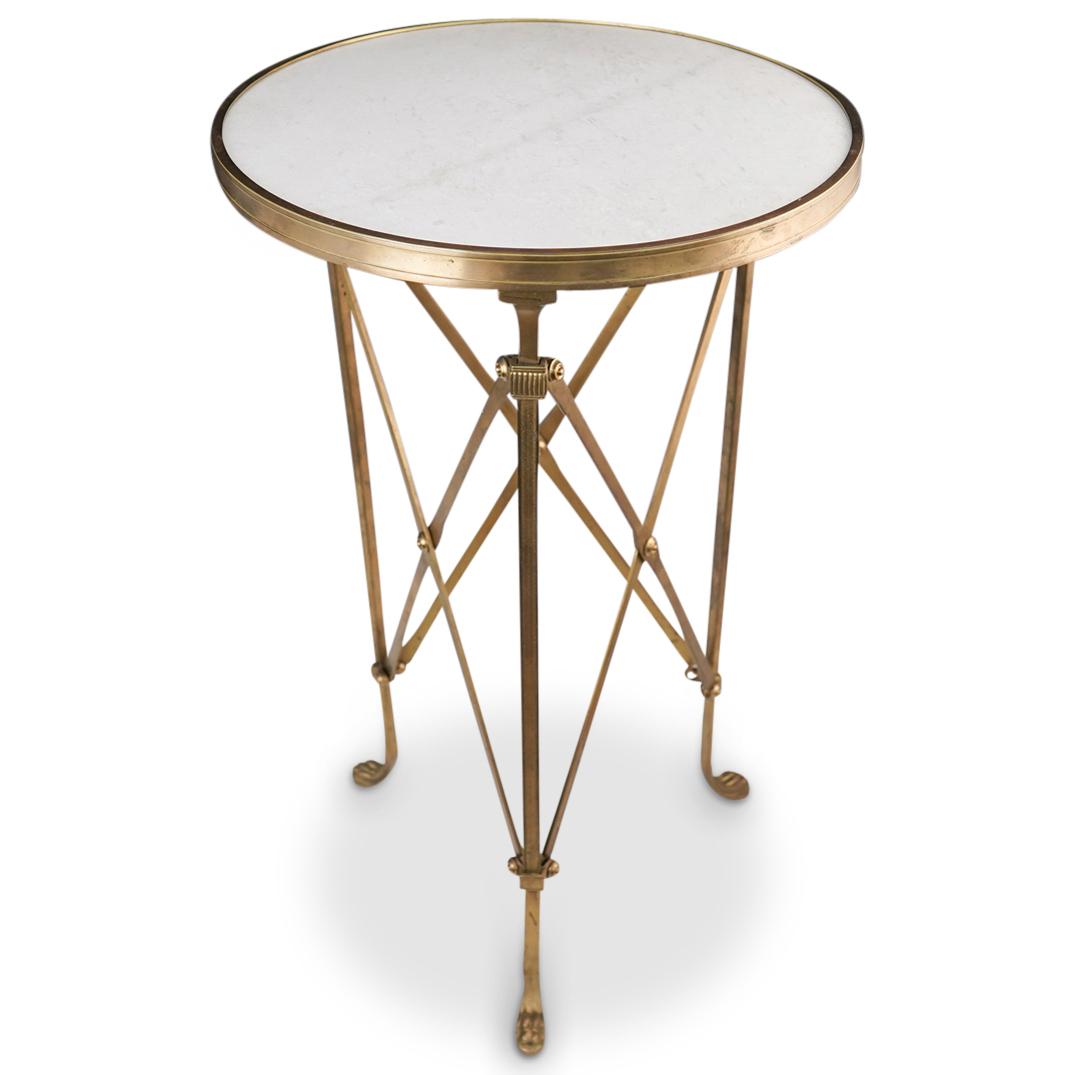 Neoclassical Marble and Bronze Gueridon Table (1 of 4)