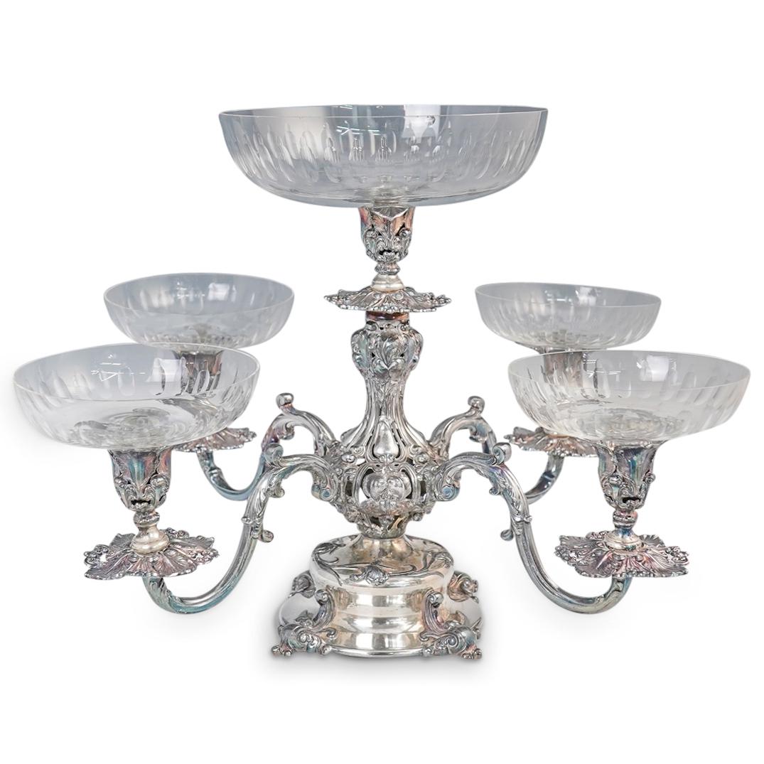 Reed & Barton Silver Plated "Epergne" Centerpiece (1 of 6)