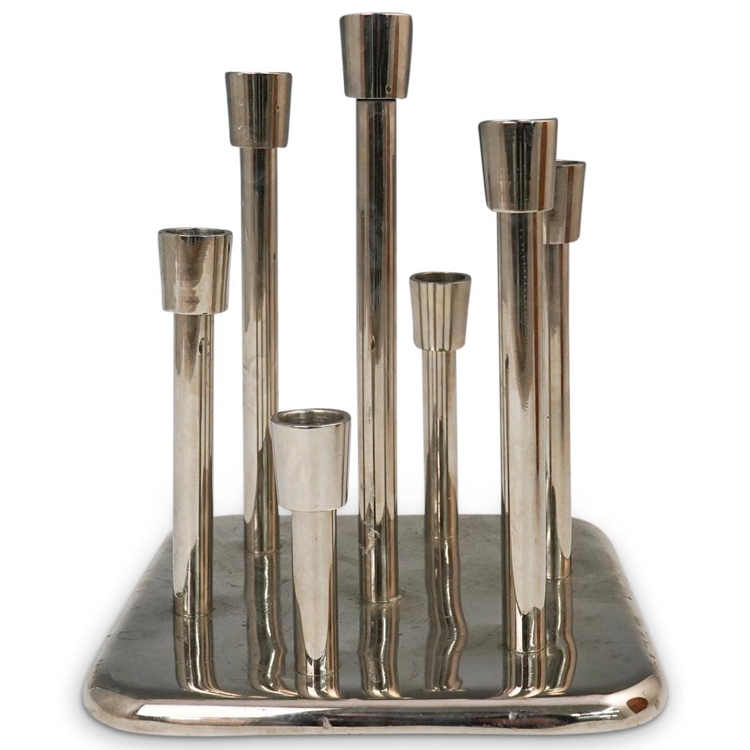 Danish Mid Century Silver Plated Candle Holder (1 of 5)