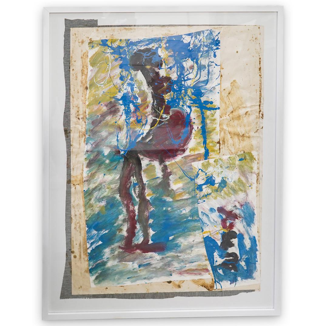 Purvis Young (American 1943-2010) Mixed Media Painting (1 of 4)