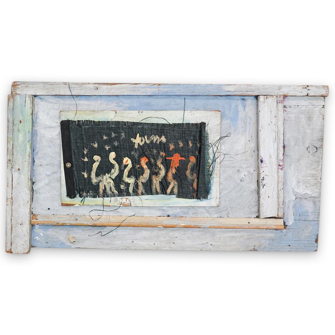 Purvis Young (American 1943-2010) Mixed Media Painting (1 of 5)