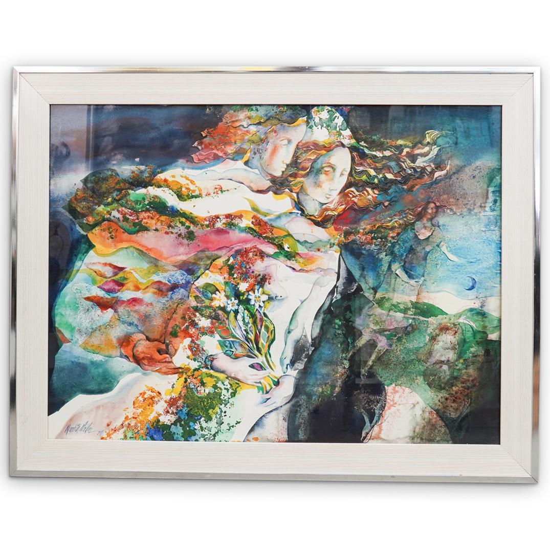 Meredith Miller (American, 20th Century) Watercolor (1 of 4)