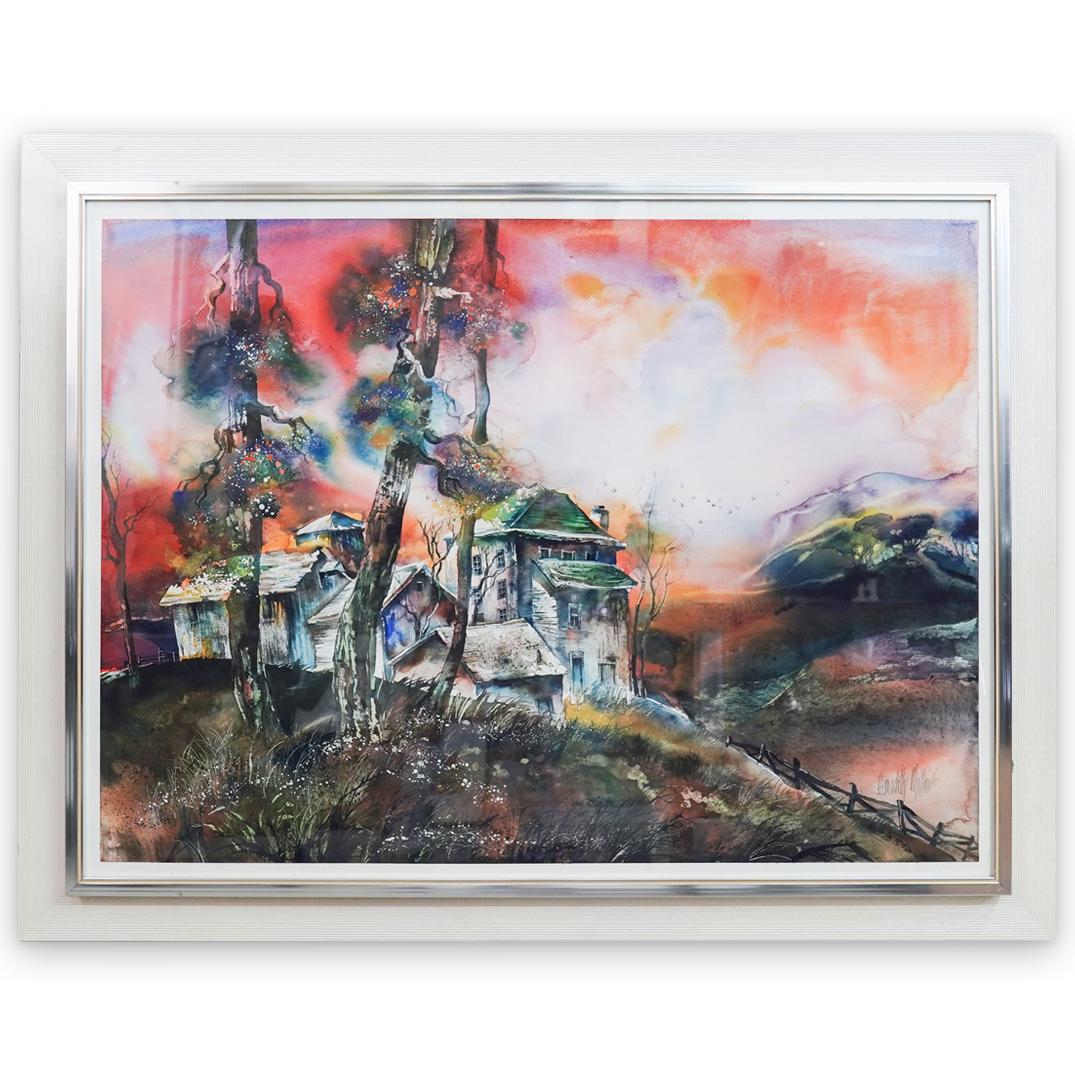 Meredith Miller (American, 20th Century) Watercolor (1 of 4)