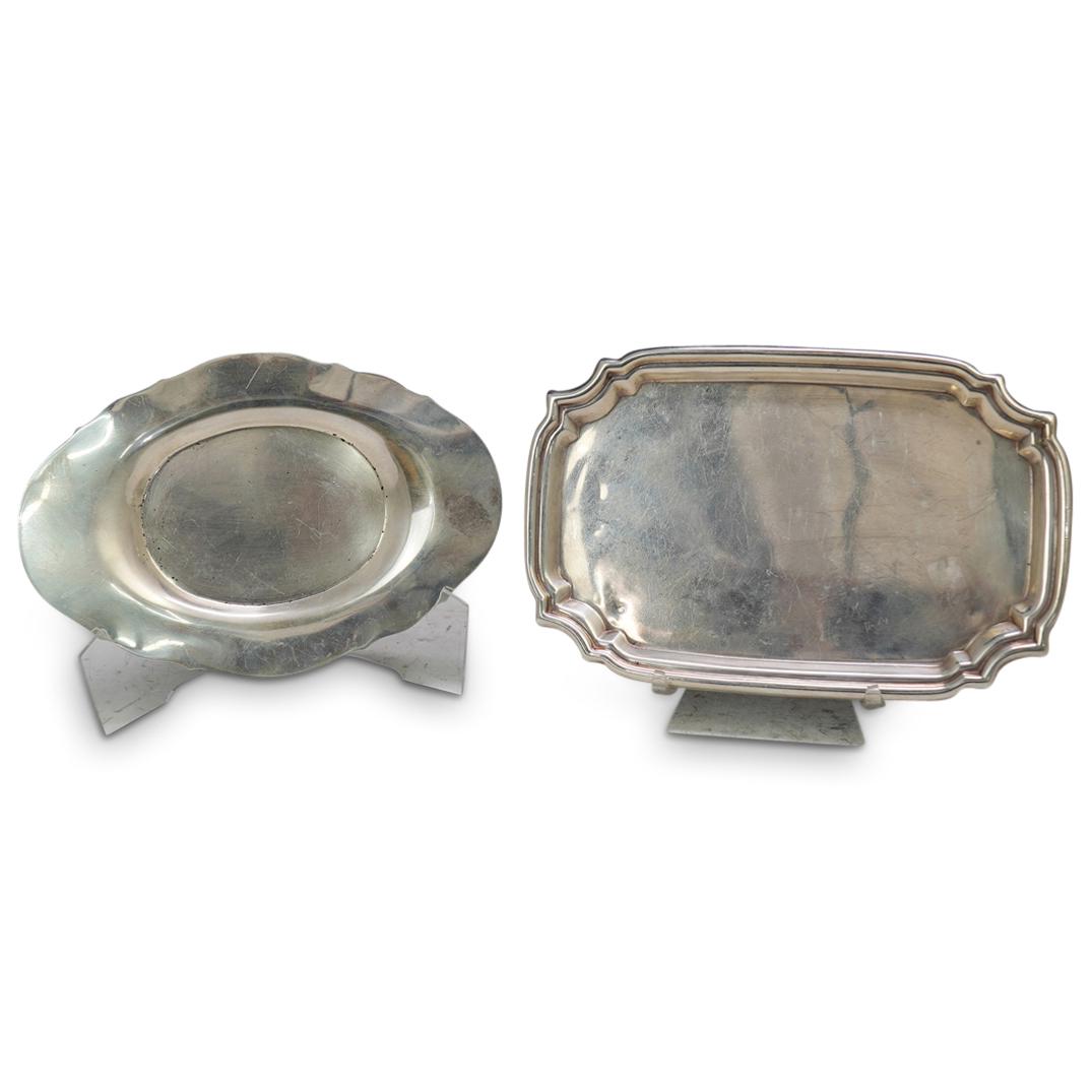 (2Pc) Sterling Silver "Poole" Trays (1 of 4)