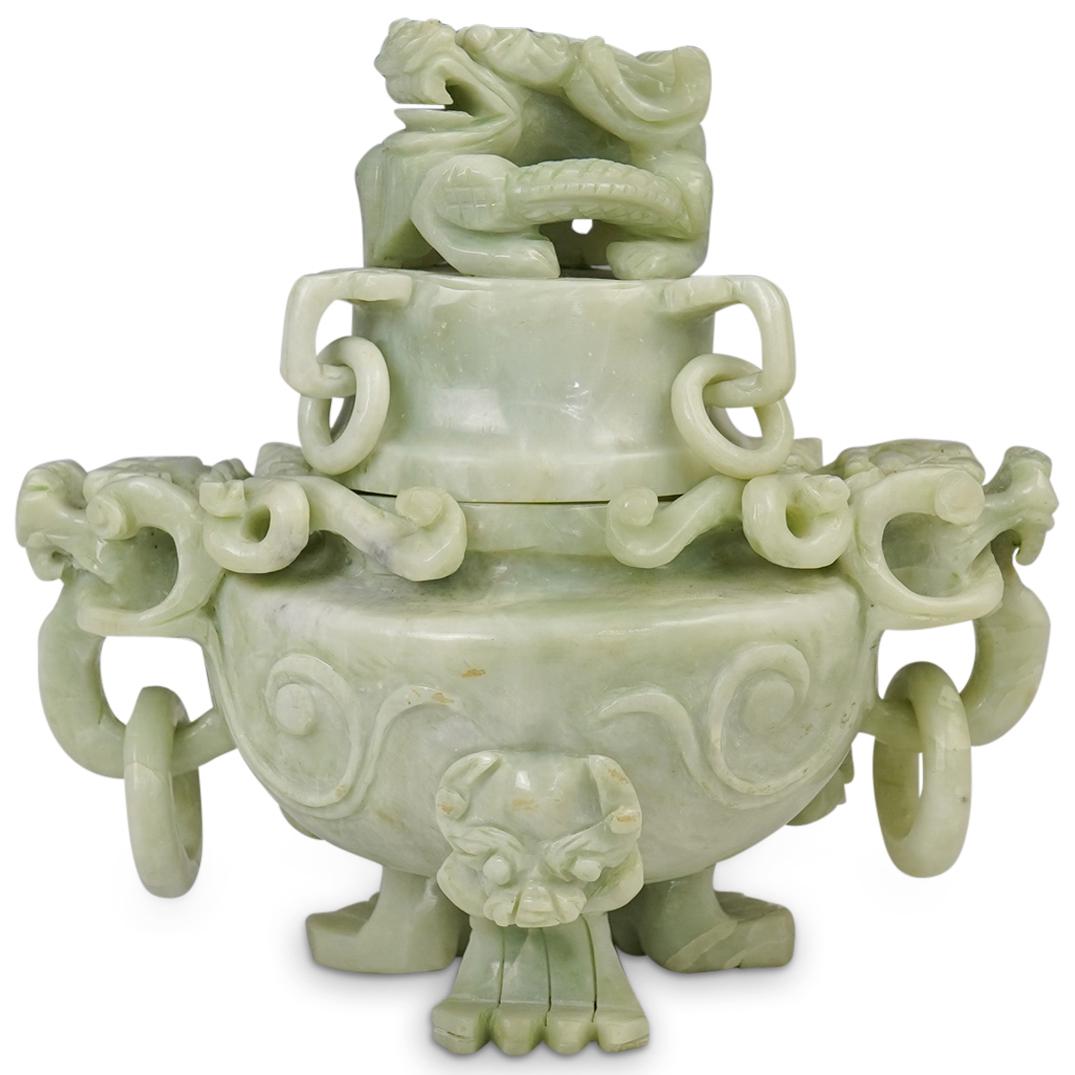 Chinese Carved Stone Censor (1 of 8)