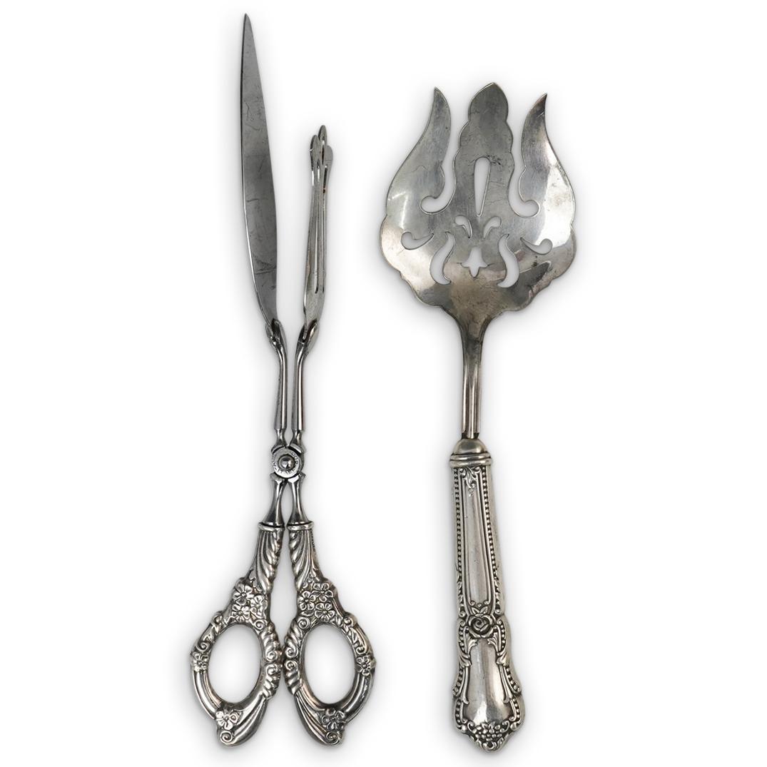 (2 Pc) Sterling Serving Silverware Set (1 of 3)