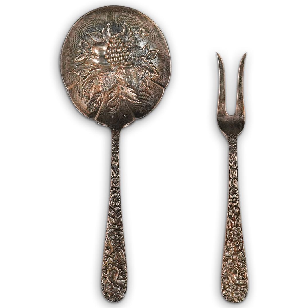 "S. Kirk and Son" Sterling Silver Dessert Set (1 of 2)