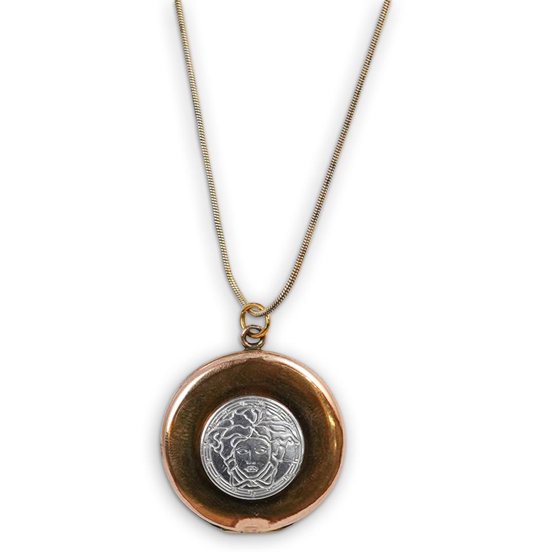 Versace Style Locket Pendant Necklace (1 of 2)