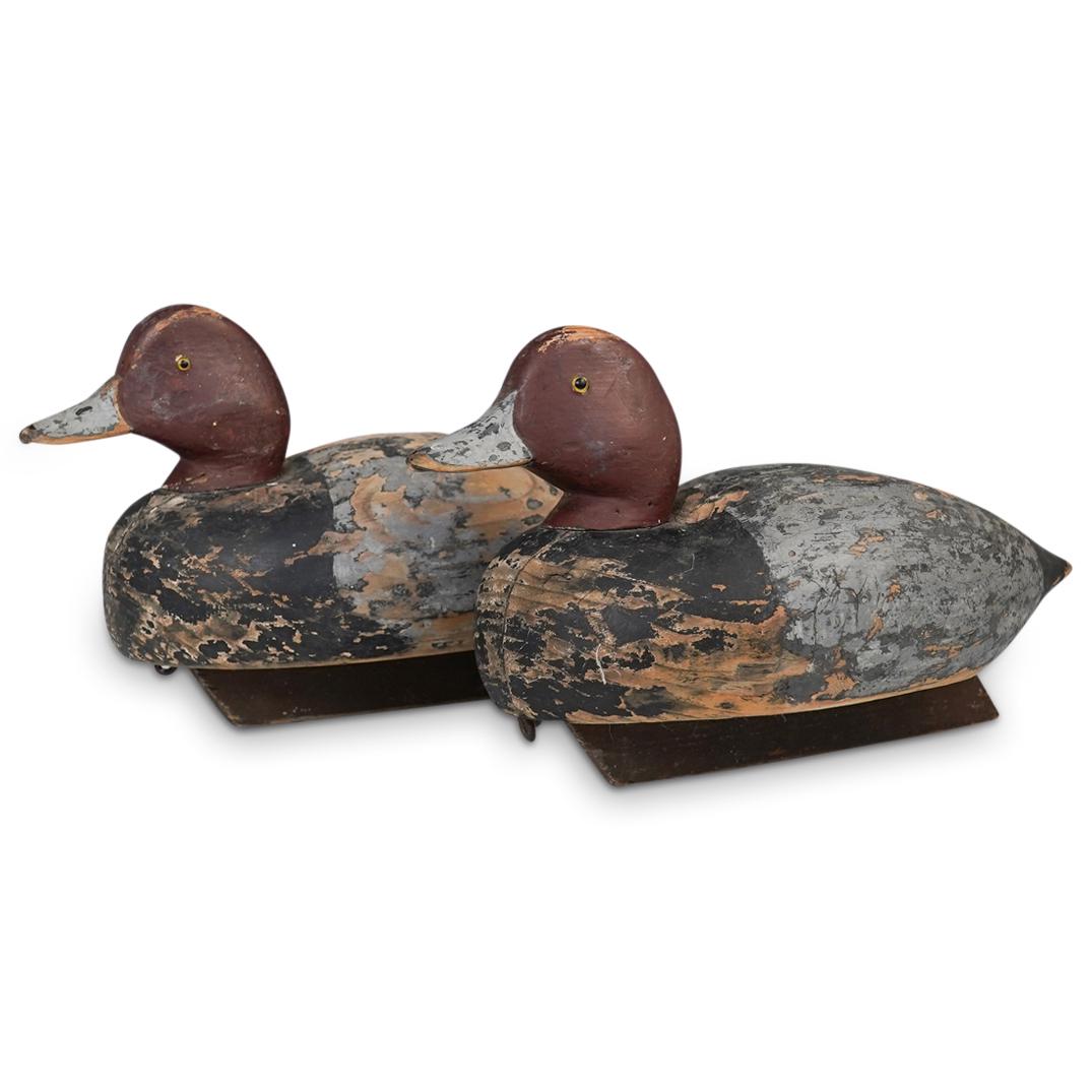 Pair Of Maine Canvasback Wood Decoys (1 of 9)