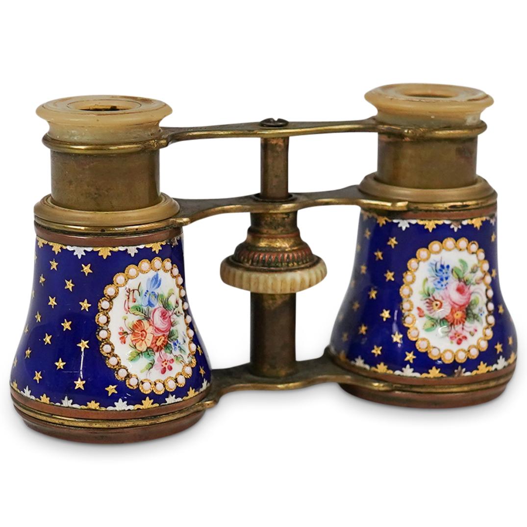 Antique French Duchesse Enameled Opera Glasses (1 of 4)