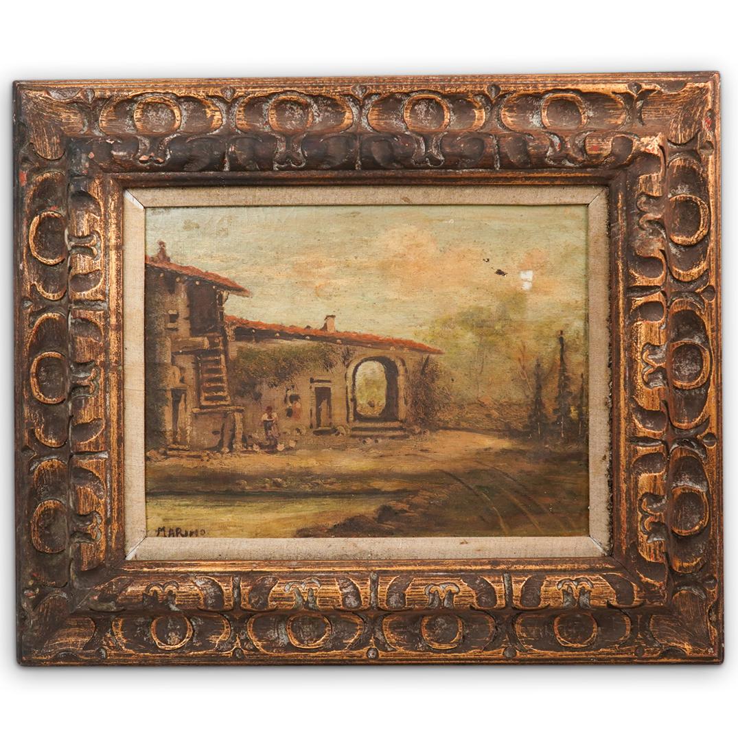 "Marino" Oil On Canvas Landscape Painting (1 of 5)