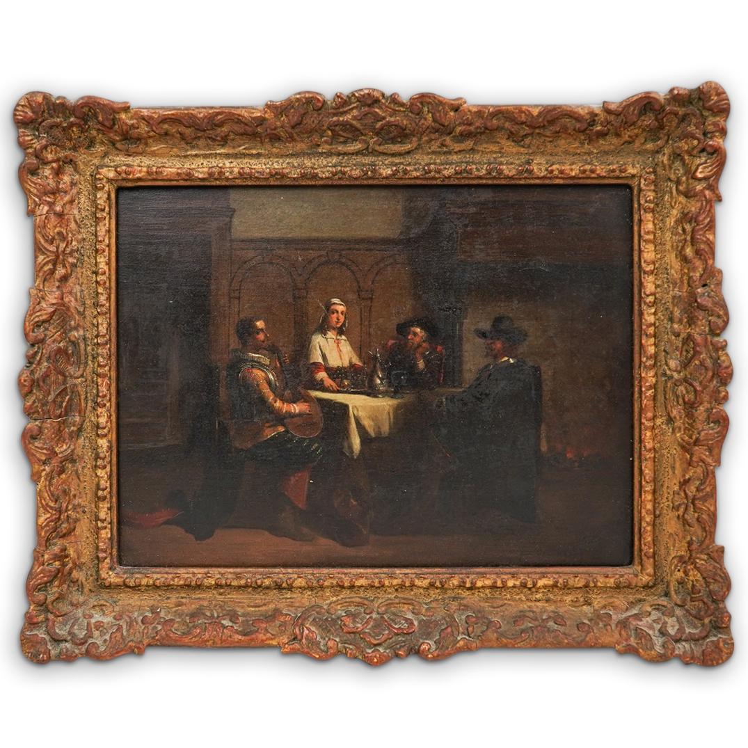 After Henrich Scheeres (Dutch, 1829-1964) Oil On Board (1 of 4)