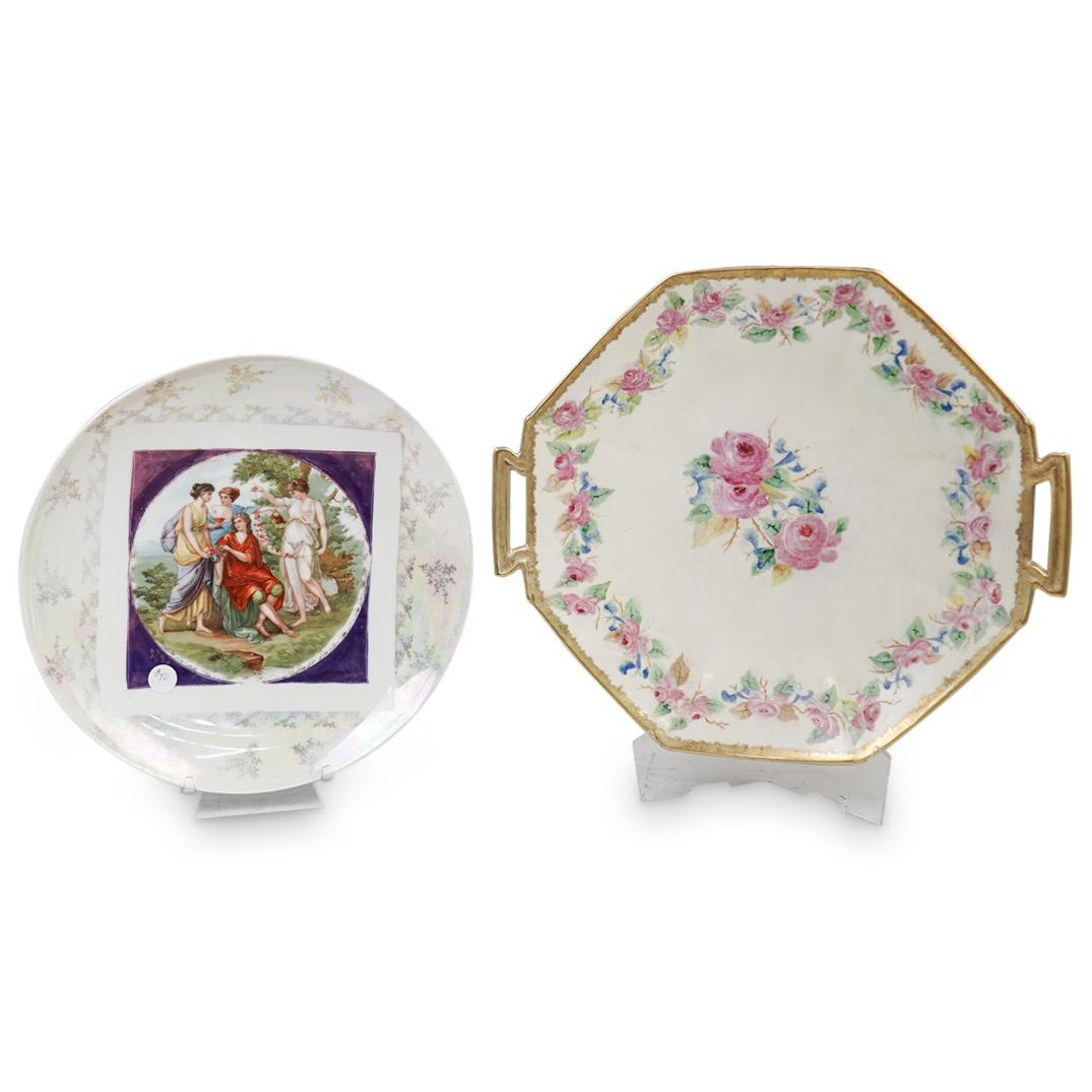 (2Pc) Painted Porcelain Dishes (1 of 7)