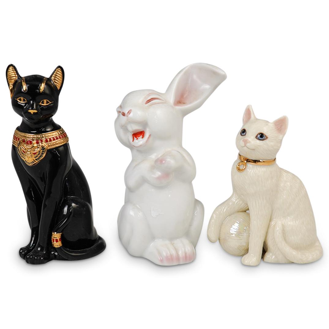 (3 Pc) Porcelain Animal Figurines (1 of 6)