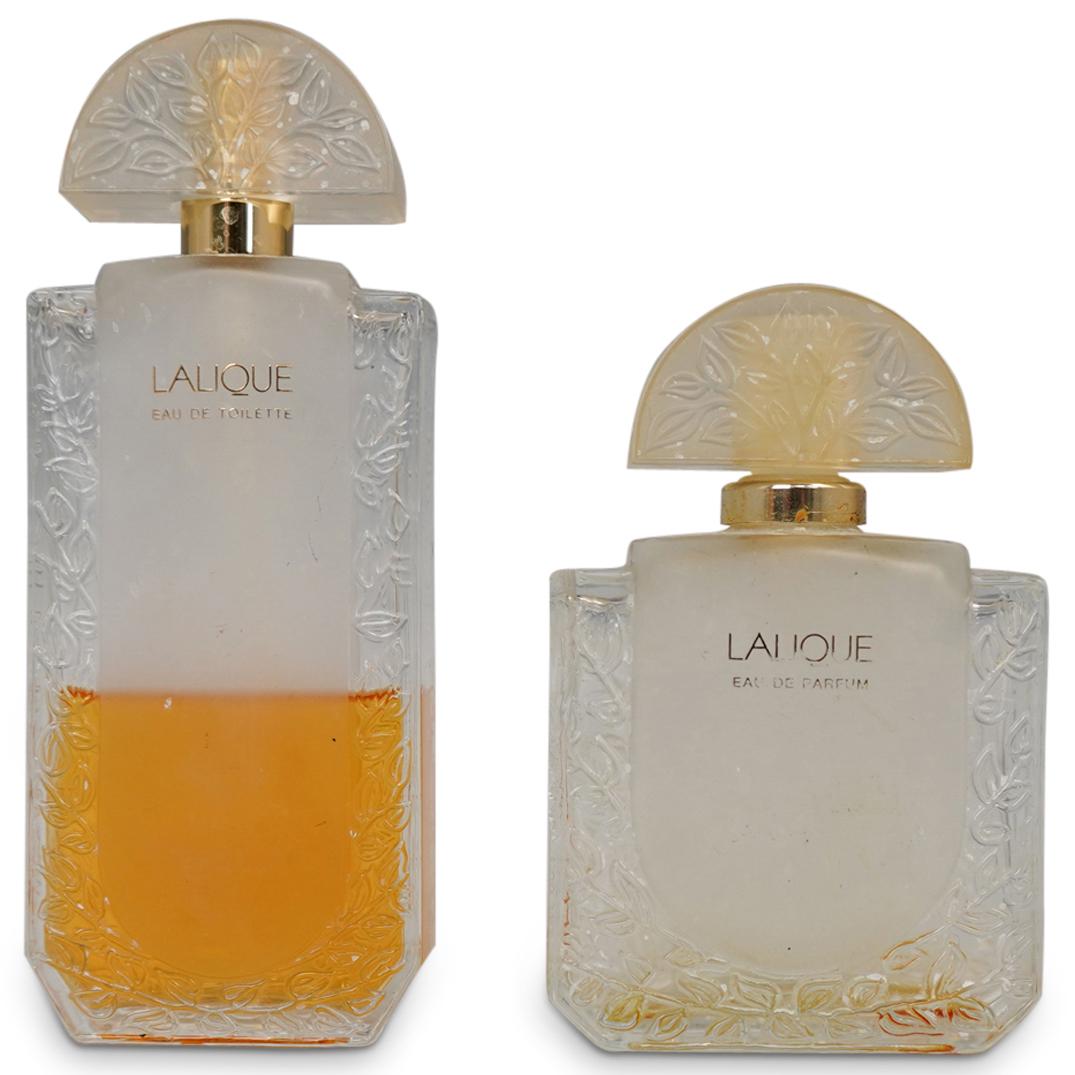 (2 Pc) Lalique Glass Perfume Bottles (1 of 3)