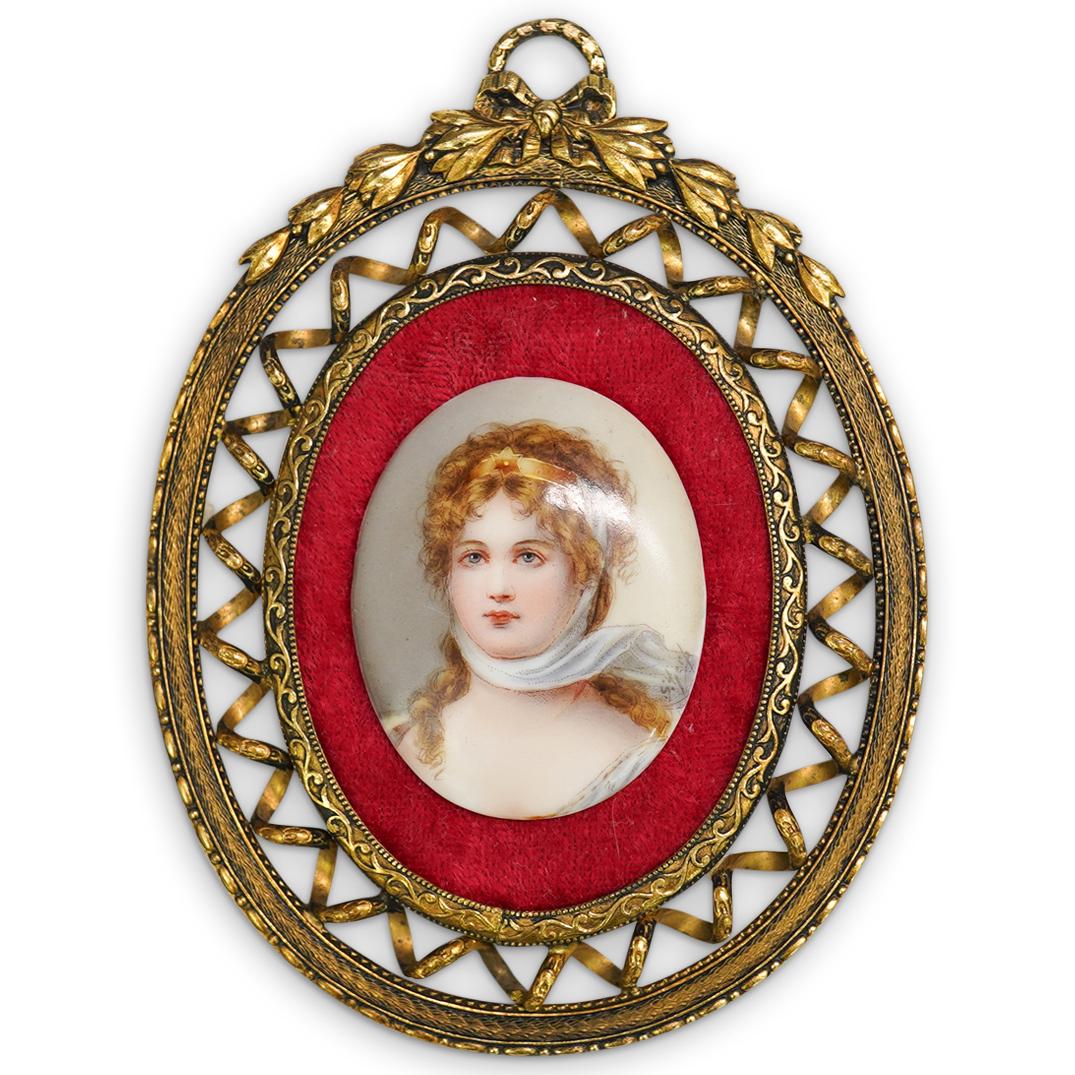 Vienna Framed Porcelain Portrait Plaque (1 of 4)