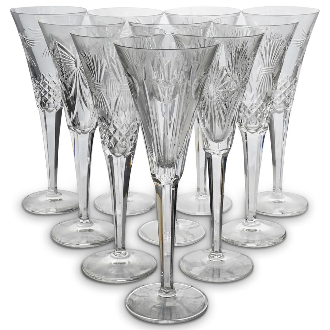 (10 Pc) Waterford Lismore Toasting Flute Set (1 of 7)