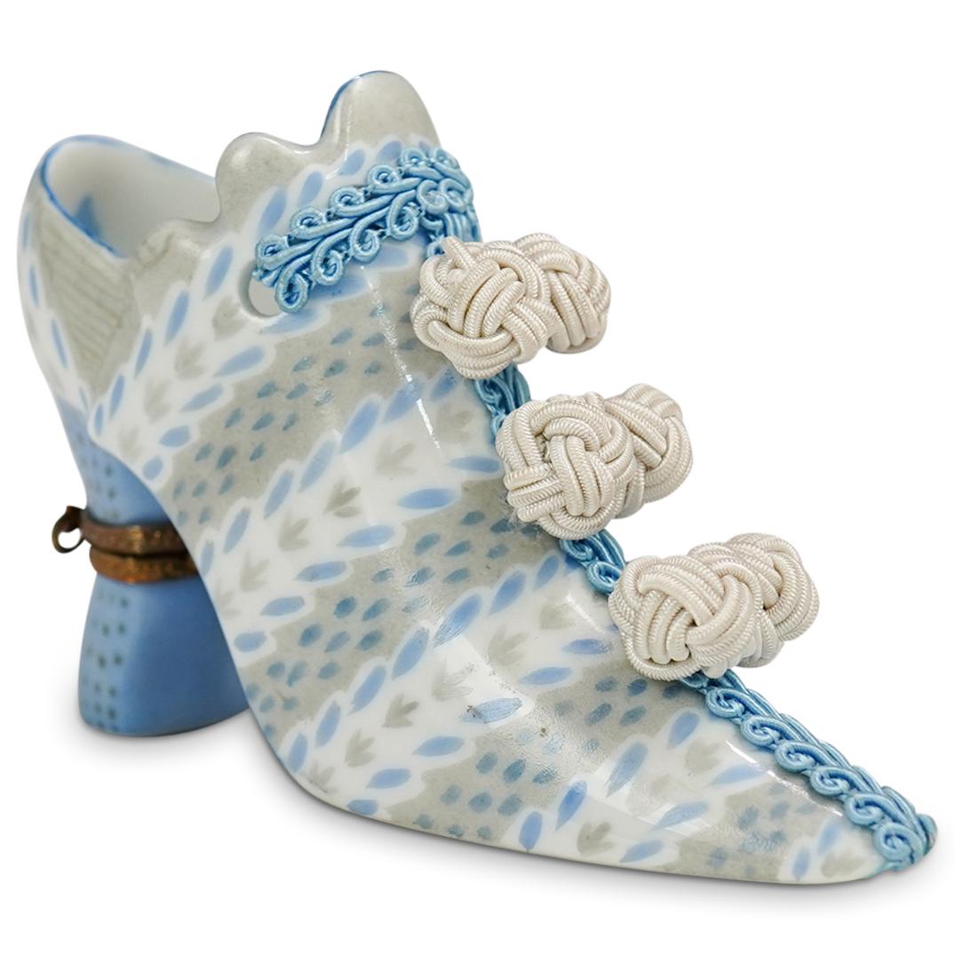 Limoges "Fiona Sauder Shoe 16" Trinket Box (1 of 5)