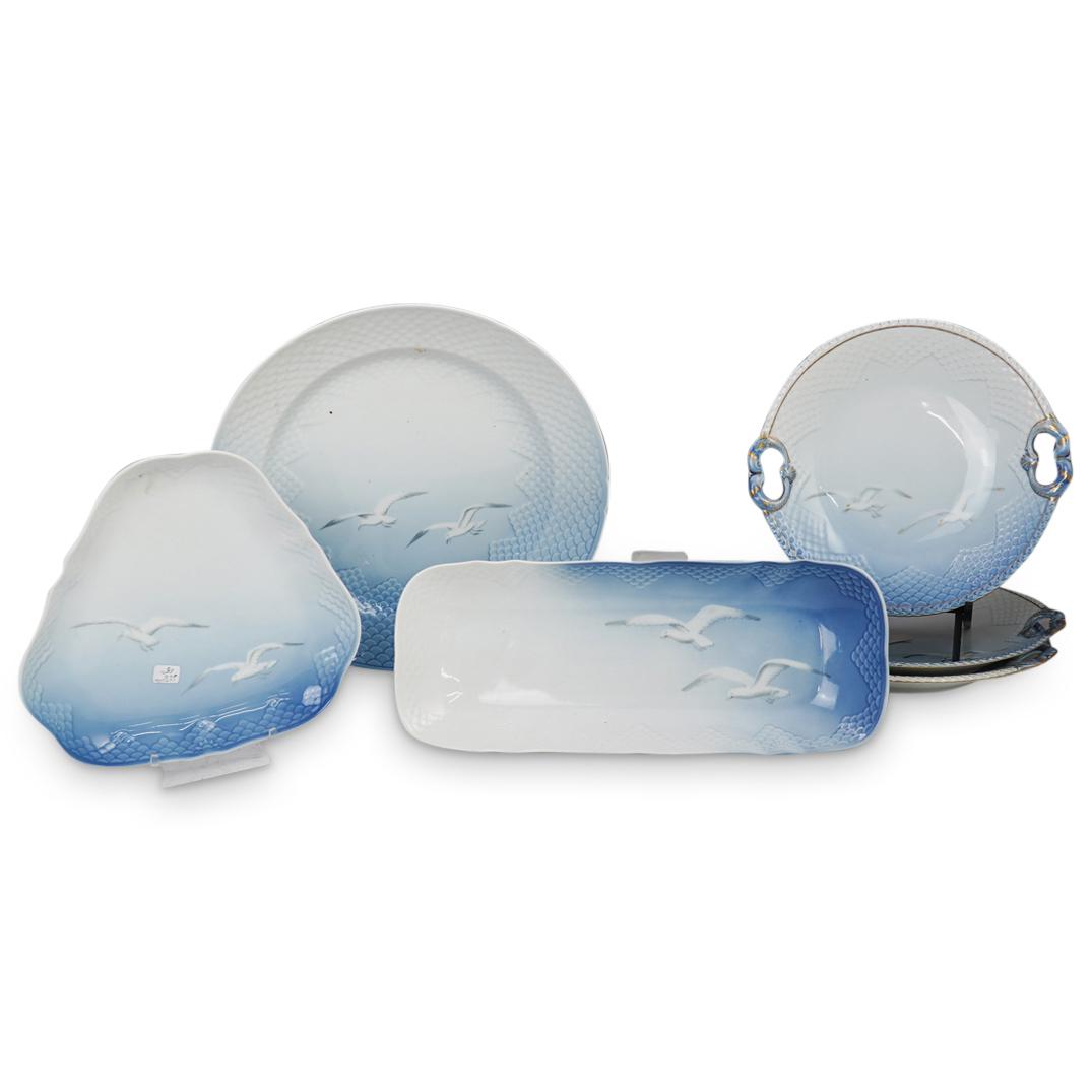 (6 Pc) Grouping of Copenhagen "Seagulls" Porcelain (1 of 5)