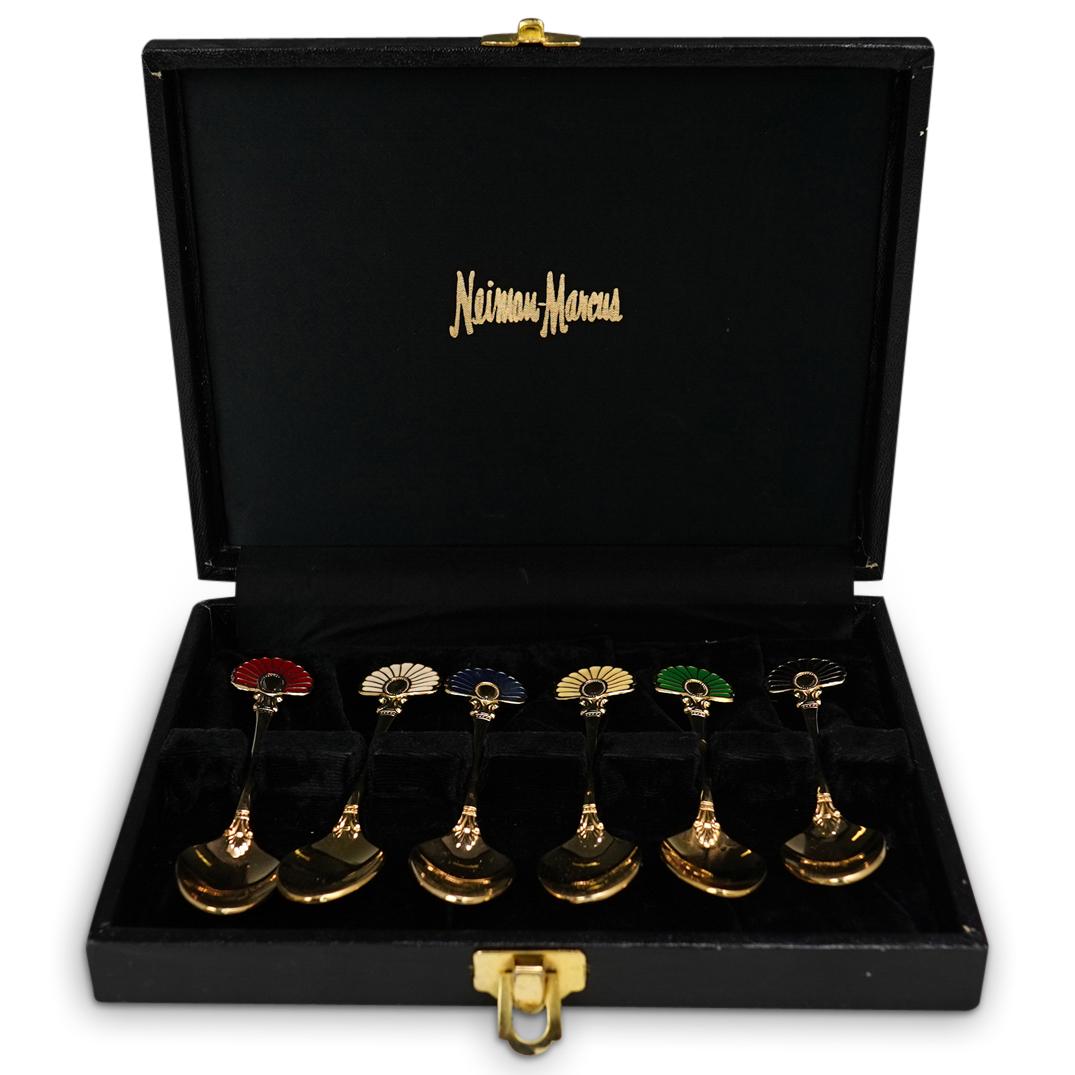 Neiman Marcus Enamel Tea Spoons (1 of 4)