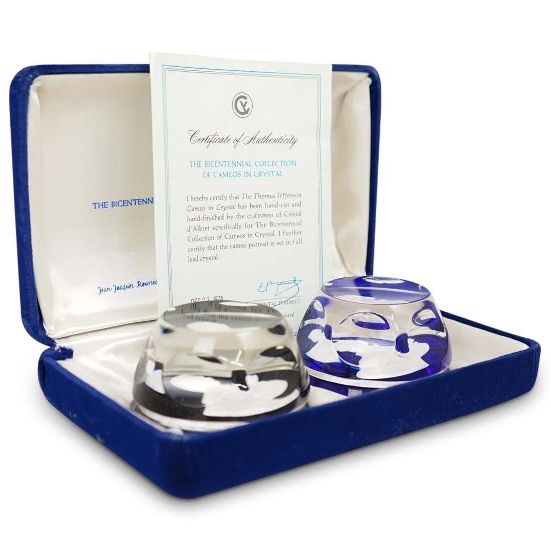 Bicentennial Collection Crystal Cameos Paperweights (1 of 5)