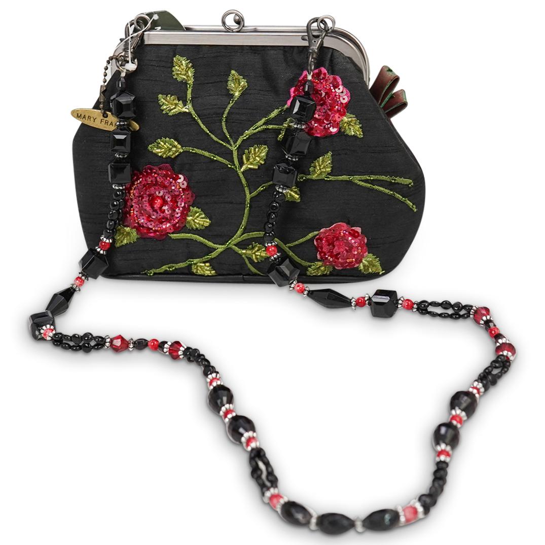 Mary Frances "Purple Magic" Flower Shoulder Bag (1 of 3)