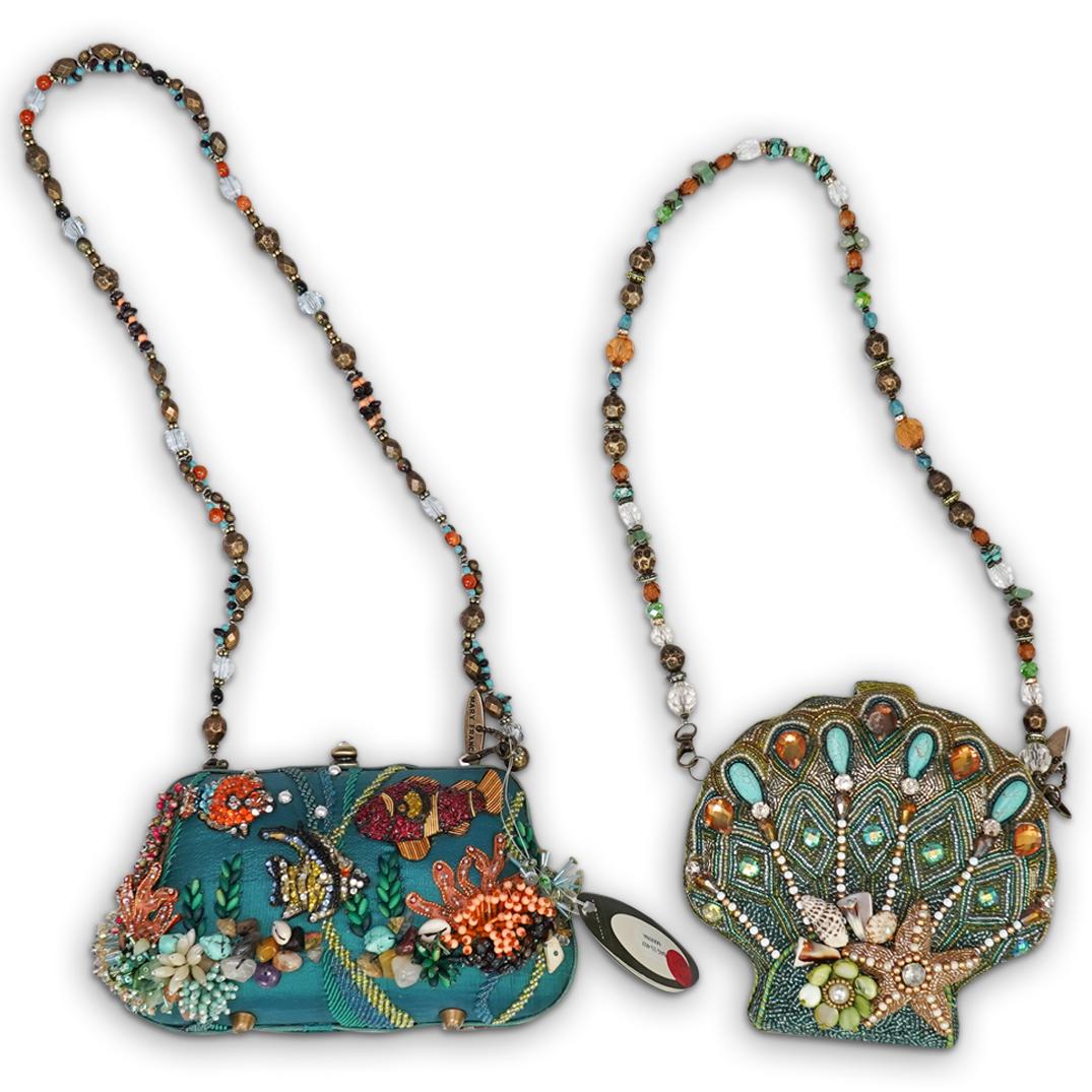 (2 Pc) Mary Frances "Marina" & "SeaShore" Beaded Bags (1 of 8)