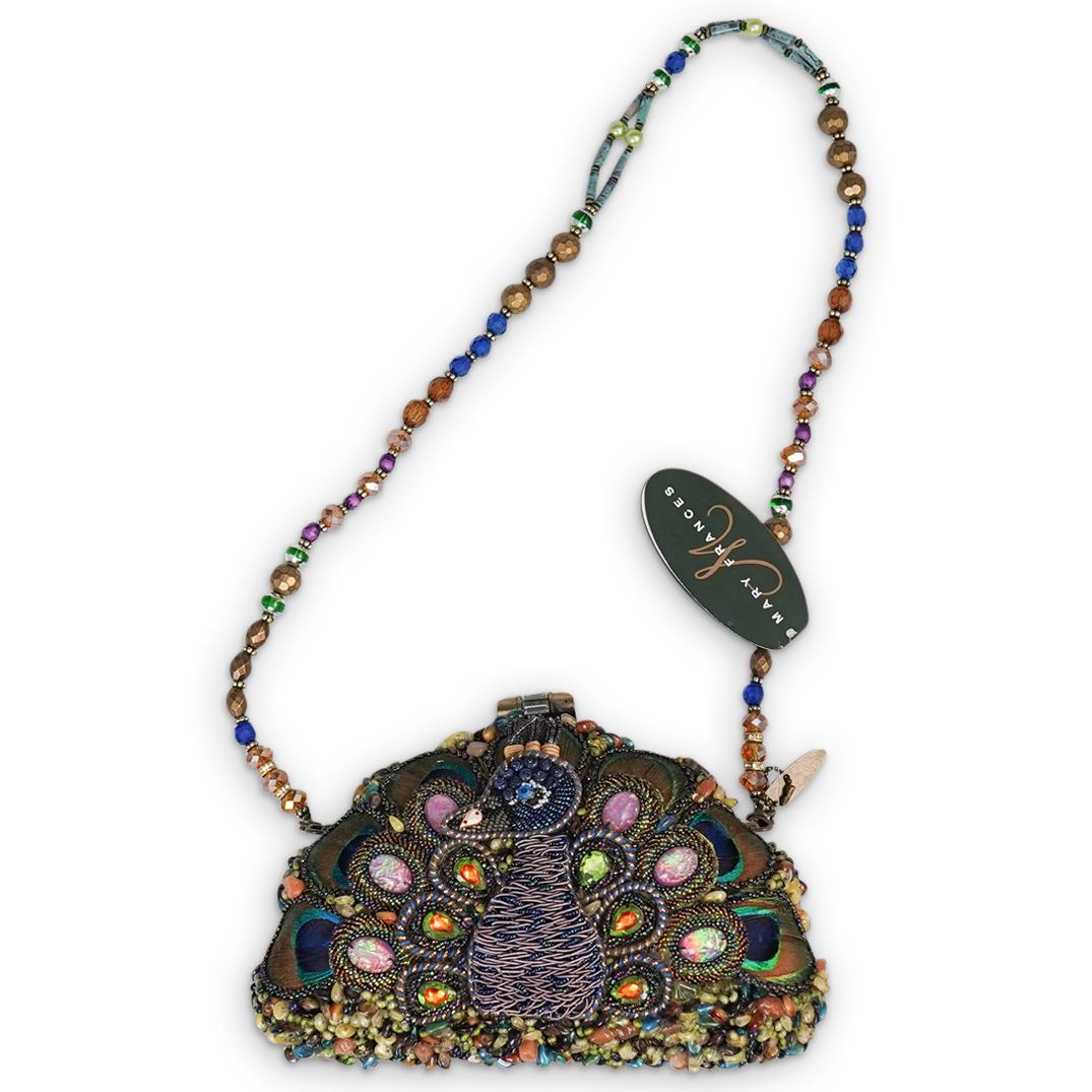 Mary Frances "Show Off" Peacock Beaded Bag (1 of 6)