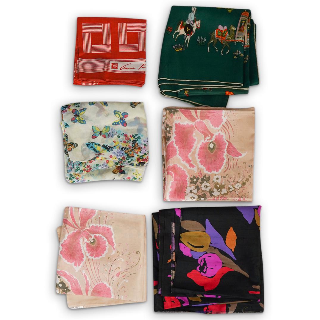 (6 Pc) Scarves and fabric grouping set (1 of 6)