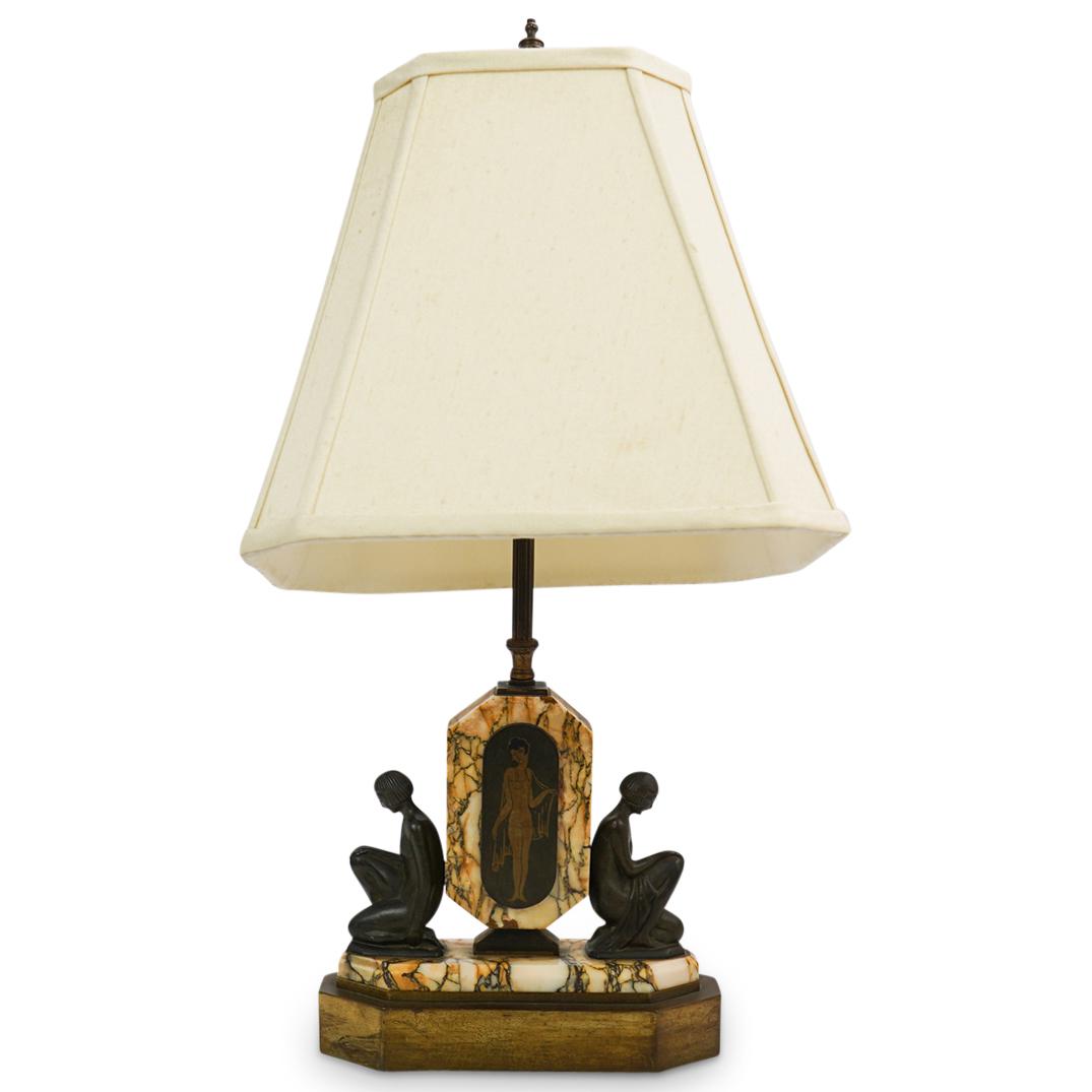 S. Noirot Art Deco Table Lamp (1 of 4)