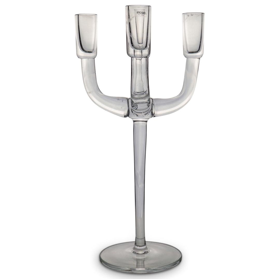 Krosno Poland Glass Candelabra (1 of 4)