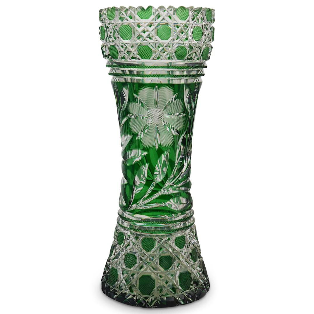 American Brilliant Cut Corset Vase (1 of 5)