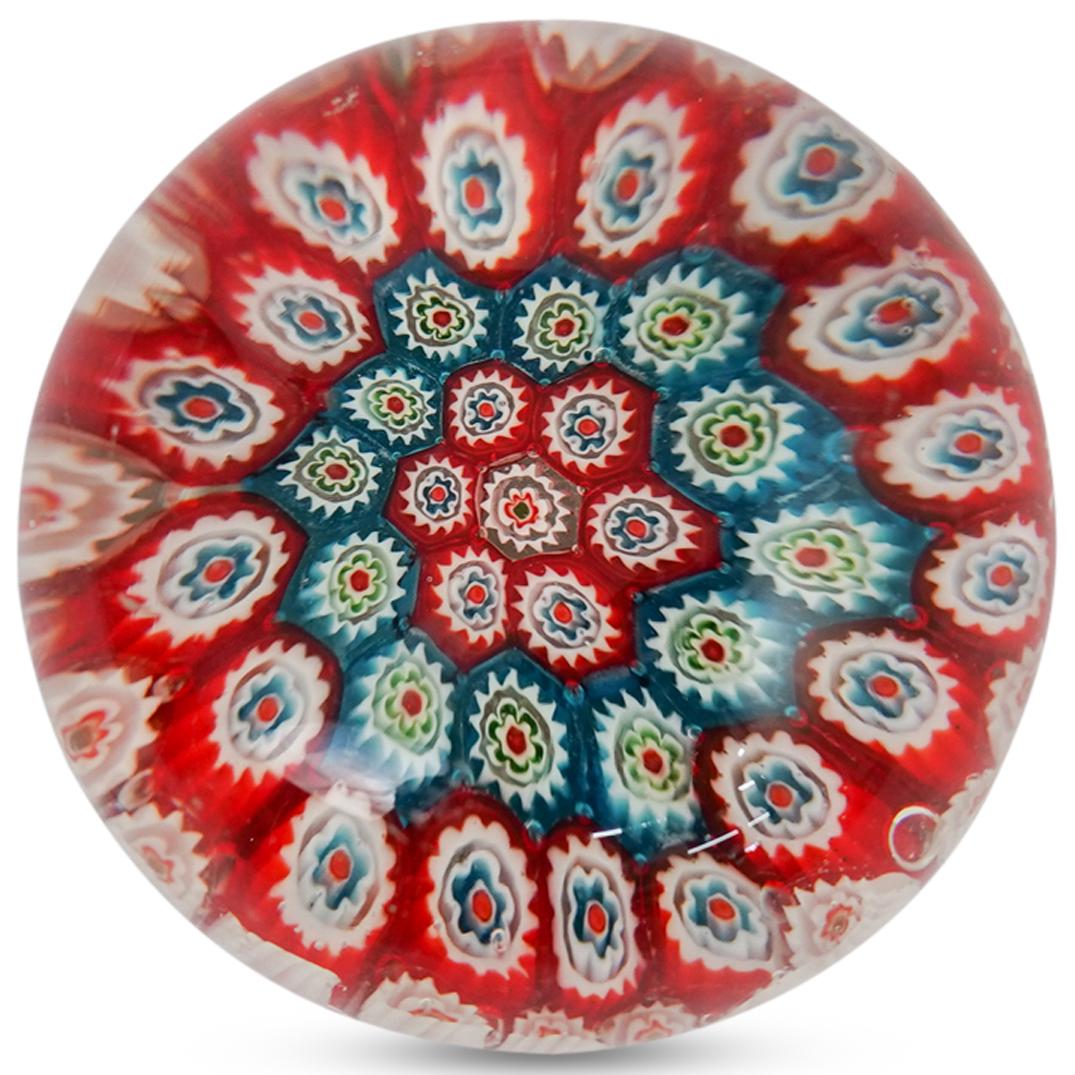 Murano Millefiori Glass Paperweight (1 of 4)