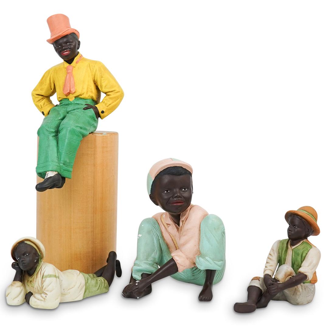 (4Pc) Black Americana Figural Grouping (1 of 6)