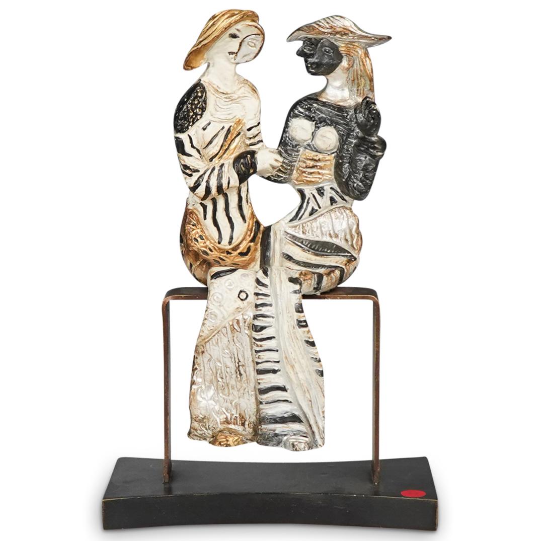 Art Deco Figural Metal Sculpture (1 of 4)