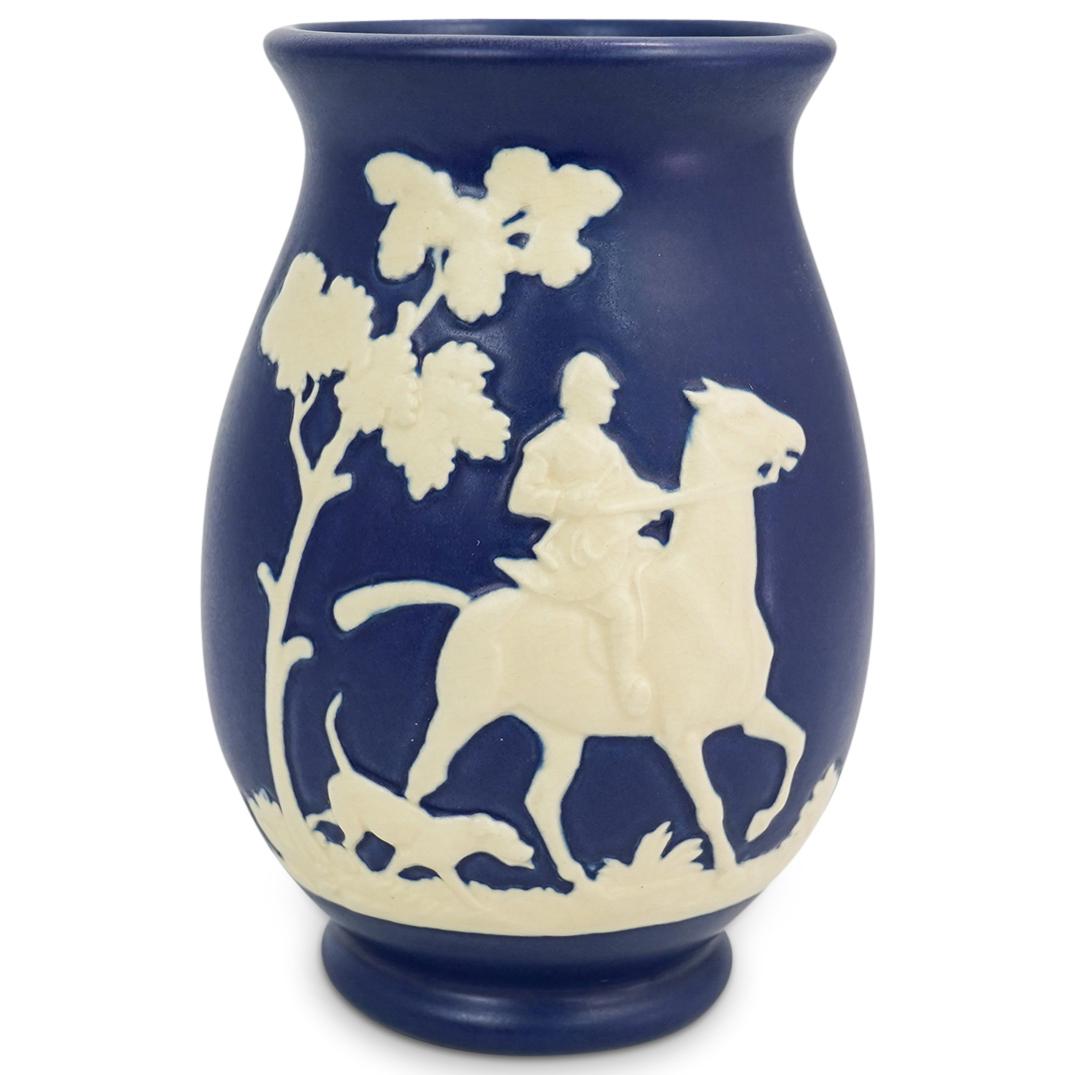 Weller Pottery Chase Hunting Scene Vase (1 of 4)