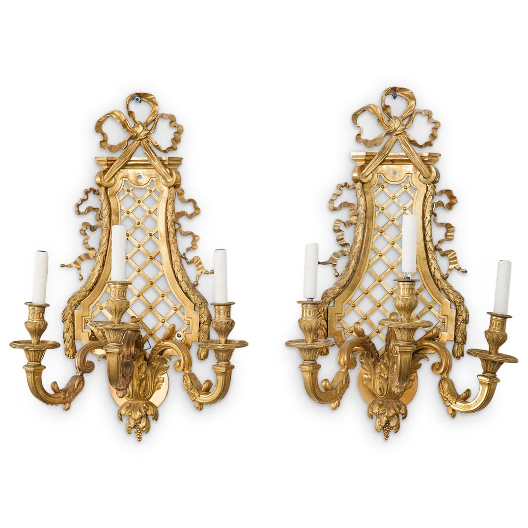 "Henri Vian" French Bronze Sconces (1 of 7)