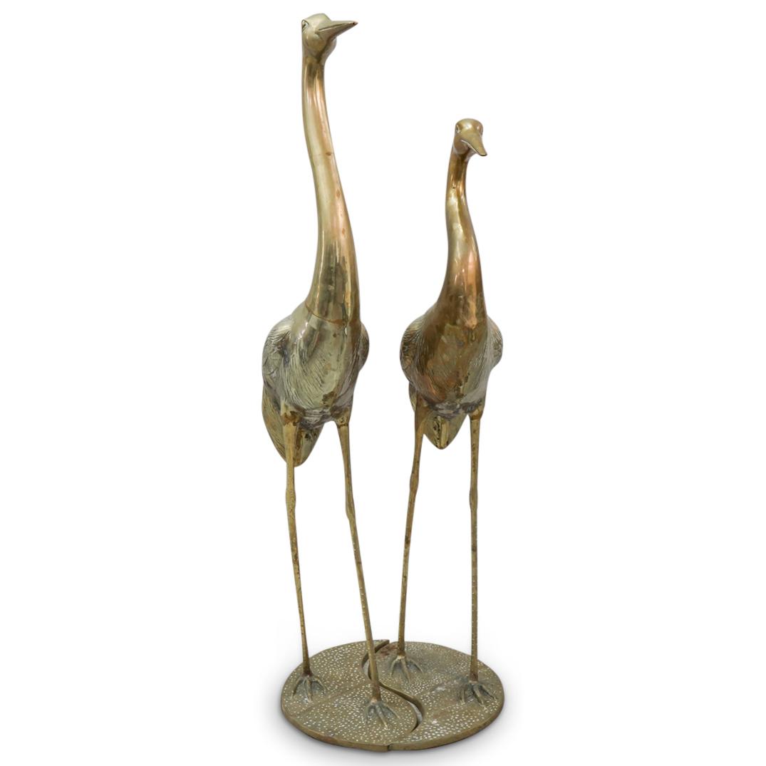 Pair of Brass Cranes (1 of 13)